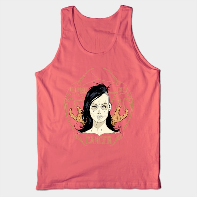 Zodiac Signs: Cancer - The Crab Tank Top by Superfunky